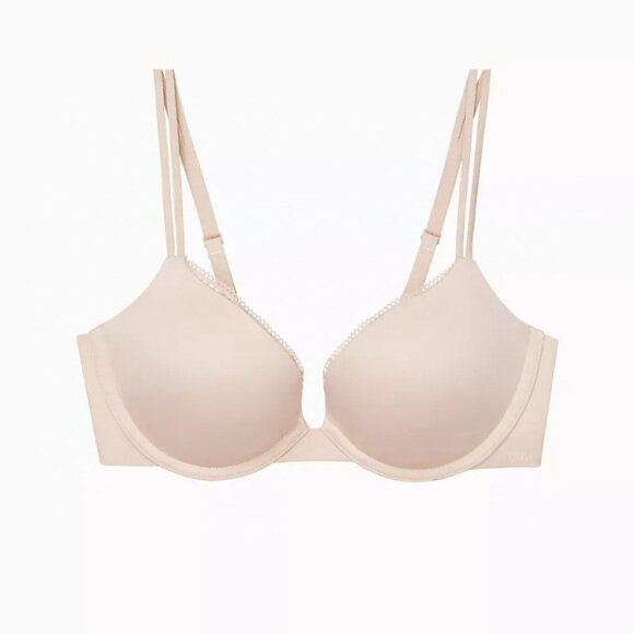Push-up bra with deep neckline and liquid touch - Picture 1 of 7